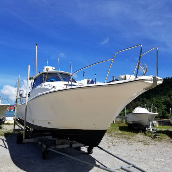 YAMAHA Fish12 台車（自作）付き・船検装備付き 船検R9まで